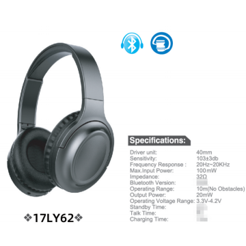 Popular Bluetooth stereo over-ear headphone for tablet,PC